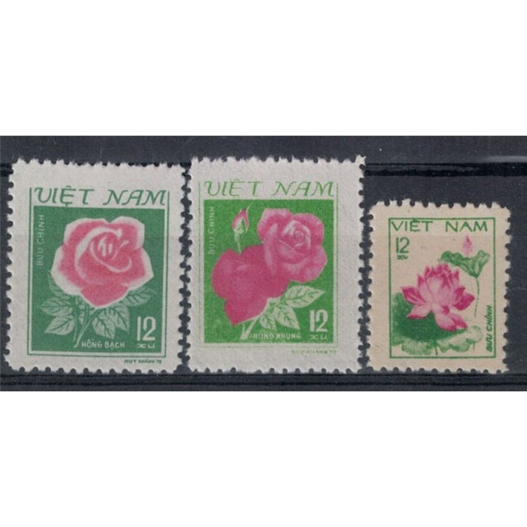 VIETNAM 1980 Flora, flowers 3v MNH**
