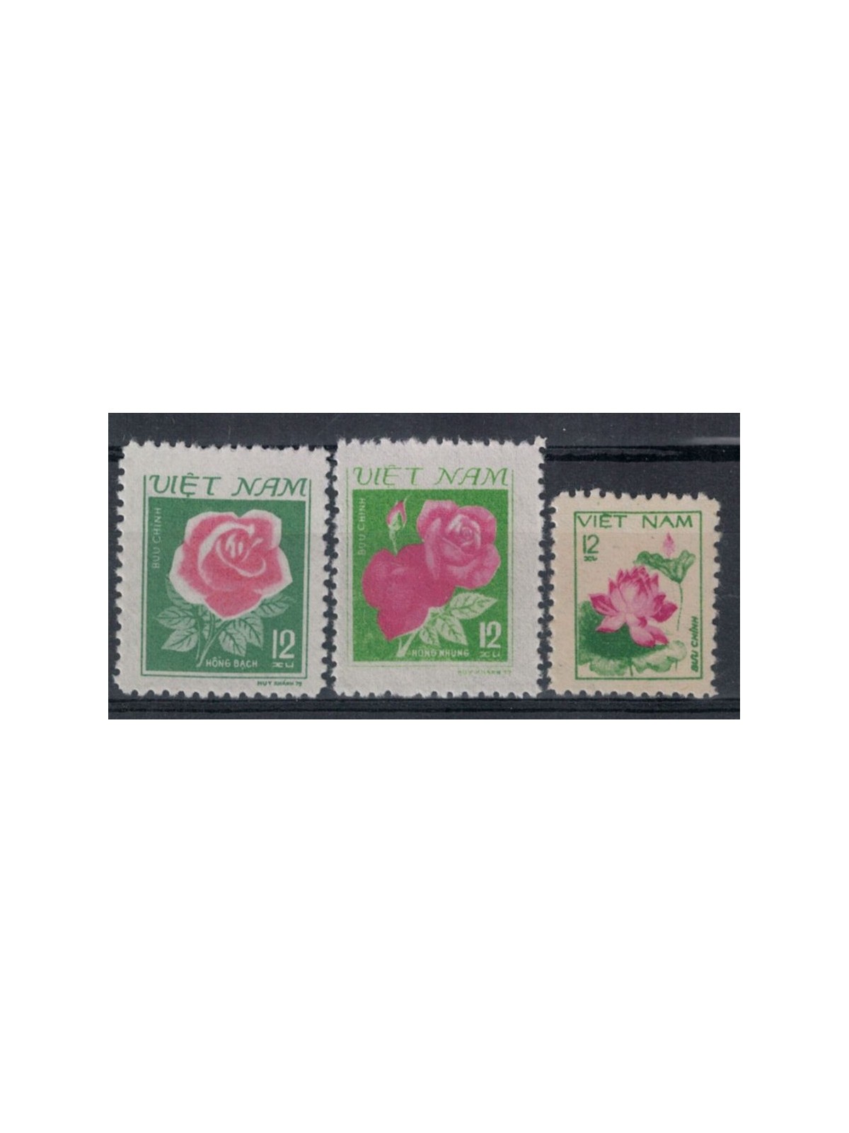 VIETNAM 1980 Flora, flowers 3v MNH**