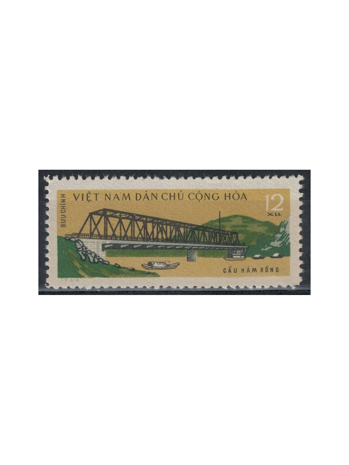 VIETNAM DEL NORD 1964 Inaugurazione del ponte Ham Rong 1v MNH**