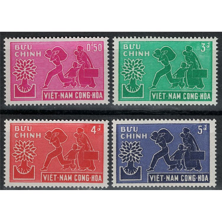SOUTH VIETNAM 1960 World Refugee Year 4v MNH**