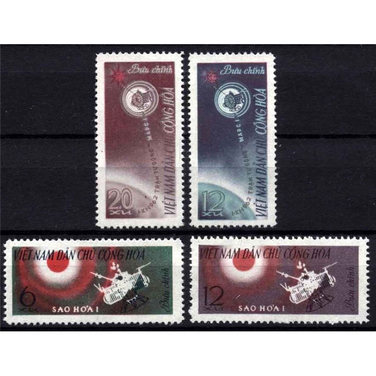 NORTH VIETNAM 1963 Mars I 4v MNH interplanetary station**