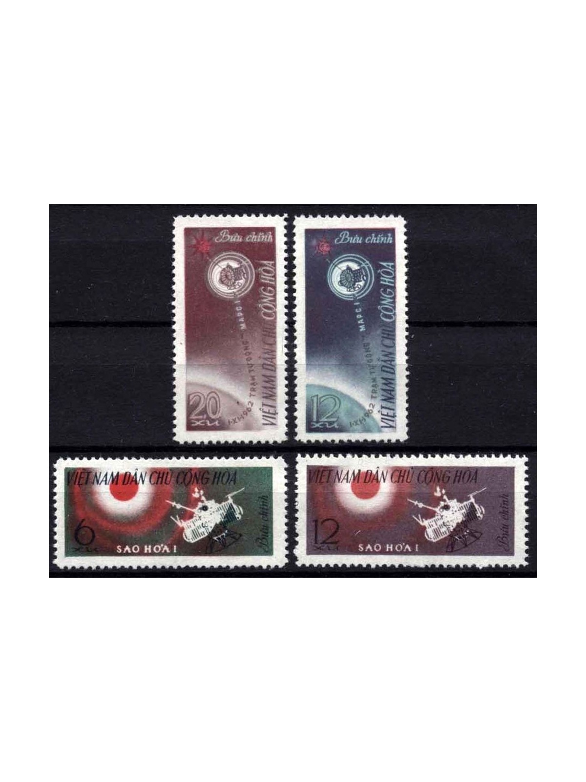 VIETNAM DEL NORD 1963 Stazione interplanetaria Mars I 4v MNH**