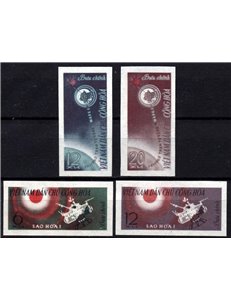 VIETNAM DEL NORD 1963 Stazione interplanetaria Mars I 4v MNH**