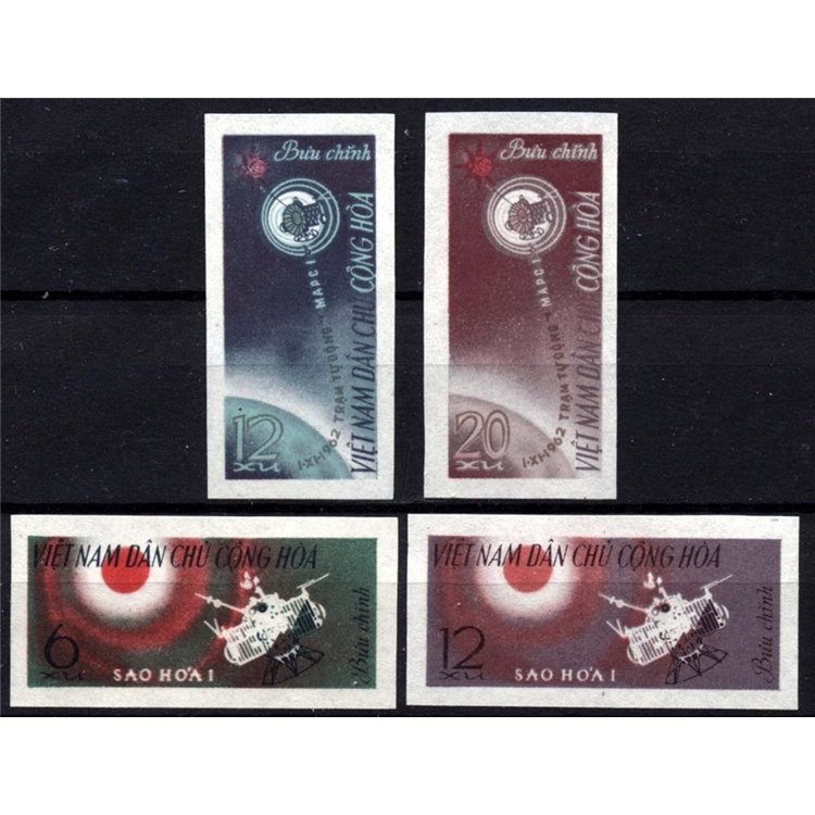 NORTH VIETNAM 1963 Mars I 4v MNH interplanetary station**