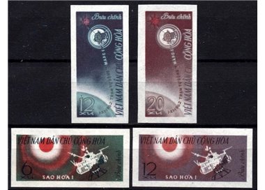 NORTH VIETNAM 1963 Mars I 4v MNH interplanetary station**