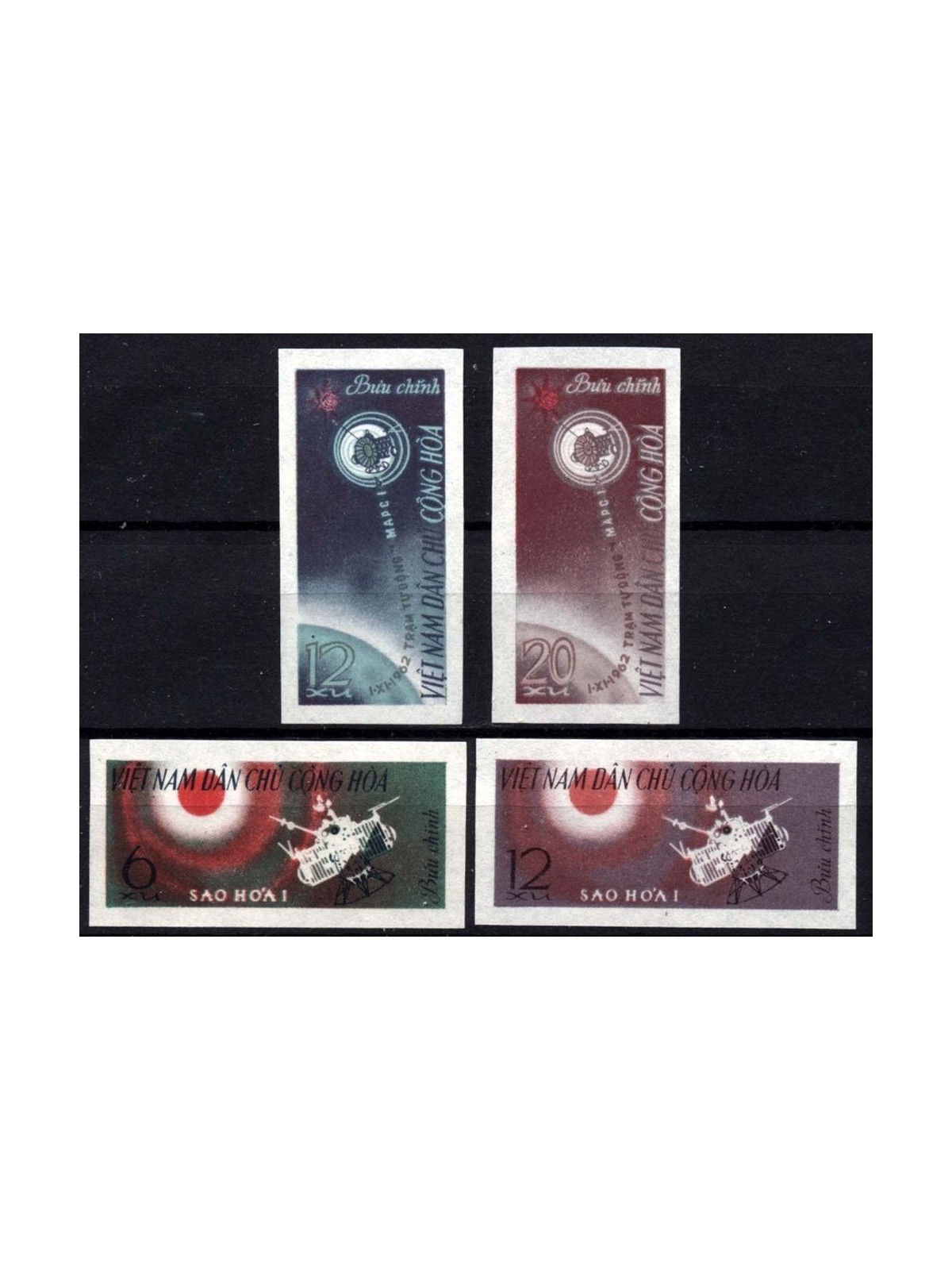 NORTH VIETNAM 1963 Mars I 4v MNH interplanetary station**