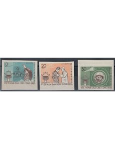 NORTH VIETNAM 1962 Guerman Titov 3v MNH**