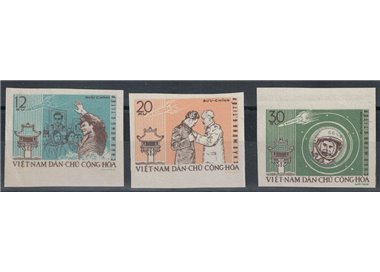 NORTH VIETNAM 1962 Guerman Titov 3v MNH**
