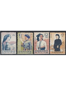 NORTH VIETNAM 1960 Popular costumes 4v MNH**