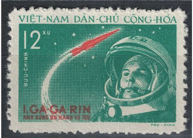 NORTH VIETNAM 1961 Yurij Gagarin 1v MNH**