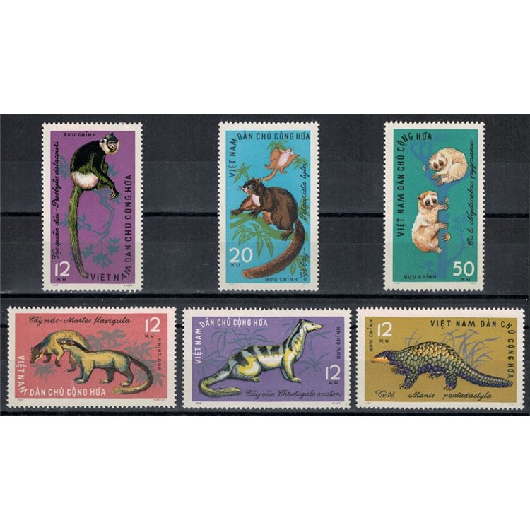 NORTH VIETNAM 1965 Fauna, wild animals 6v MNH**