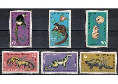 NORTH VIETNAM 1965 Fauna, wild animals 6v MNH**