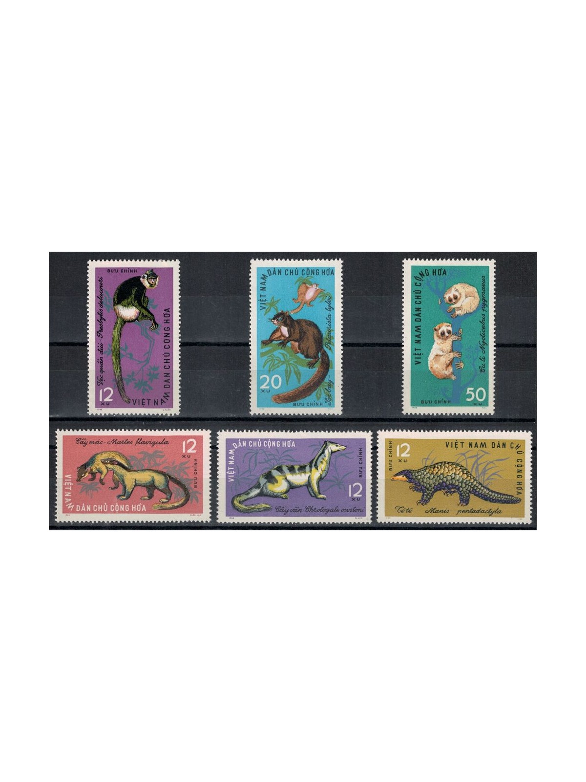 NORTH VIETNAM 1965 Fauna, wild animals 6v MNH**