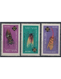 NORTH VIETNAM 1965 Insects 3v MNH**