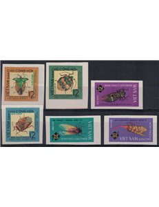 NORTH VIETNAM 1965 Insects 6v MNH**