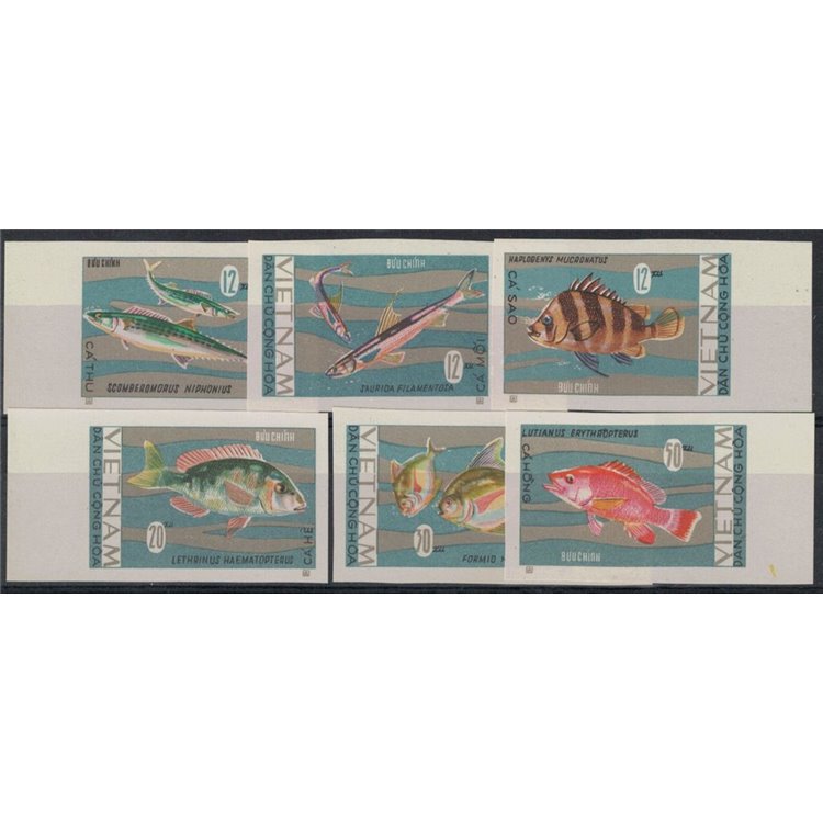 NORTH VIETNAM 1967 Marine fauna, fish 6v MNH**
