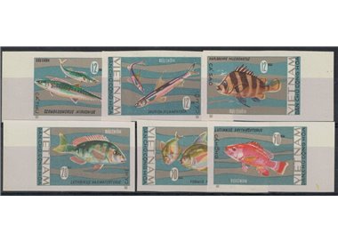 NORTH VIETNAM 1967 Marine fauna, fish 6v MNH**