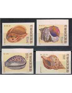 VIETNAM DEL NORD 1970 Conchiglie (non dentellati) 4v MNH**