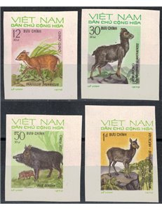 NORTH VIETNAM 1973 Fauna, wild animals 4v MNH**
