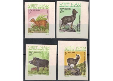 VIETNAM DEL NORD 1973 Fauna, animali selvatici 4v MNH**
