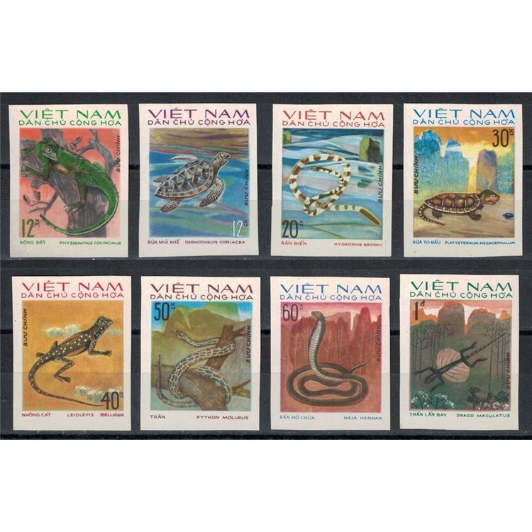NORTH VIETNAM 1975 Fauna, reptiles 8v MNH**