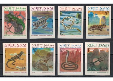 NORTH VIETNAM 1975 Fauna, reptiles 8v MNH**