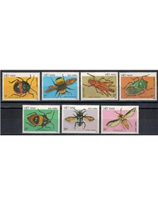 VIETNAM 1986 Fauna, insects 7v MNH**