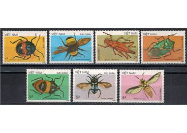 VIETNAM 1986 Fauna, insetti 7v MNH**