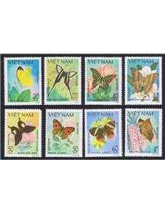 VIETNAM 1983 Fauna, butterflies 8v MNH**