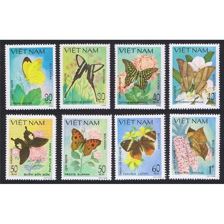 VIETNAM 1983 Fauna, butterflies 8v MNH**