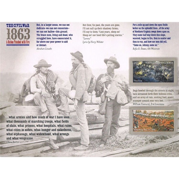 USA 2013 Guerra civile 2v MNH**