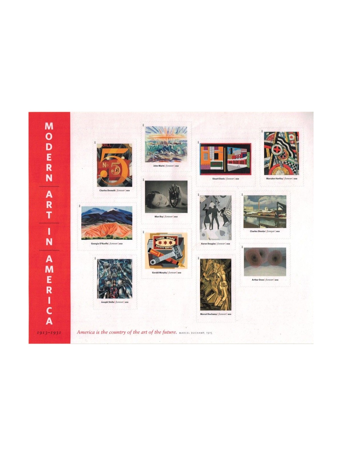USA 2013 Modern Art s/s MNH**