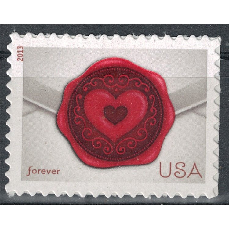 USA 2013 Sealing Wax Heart MNH**
