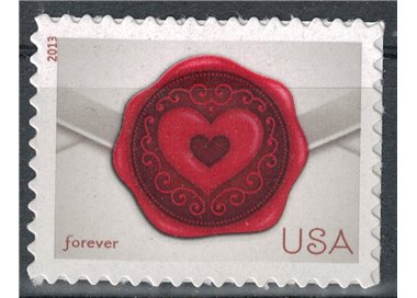 USA 2013 Cuore di ceralacca MNH**