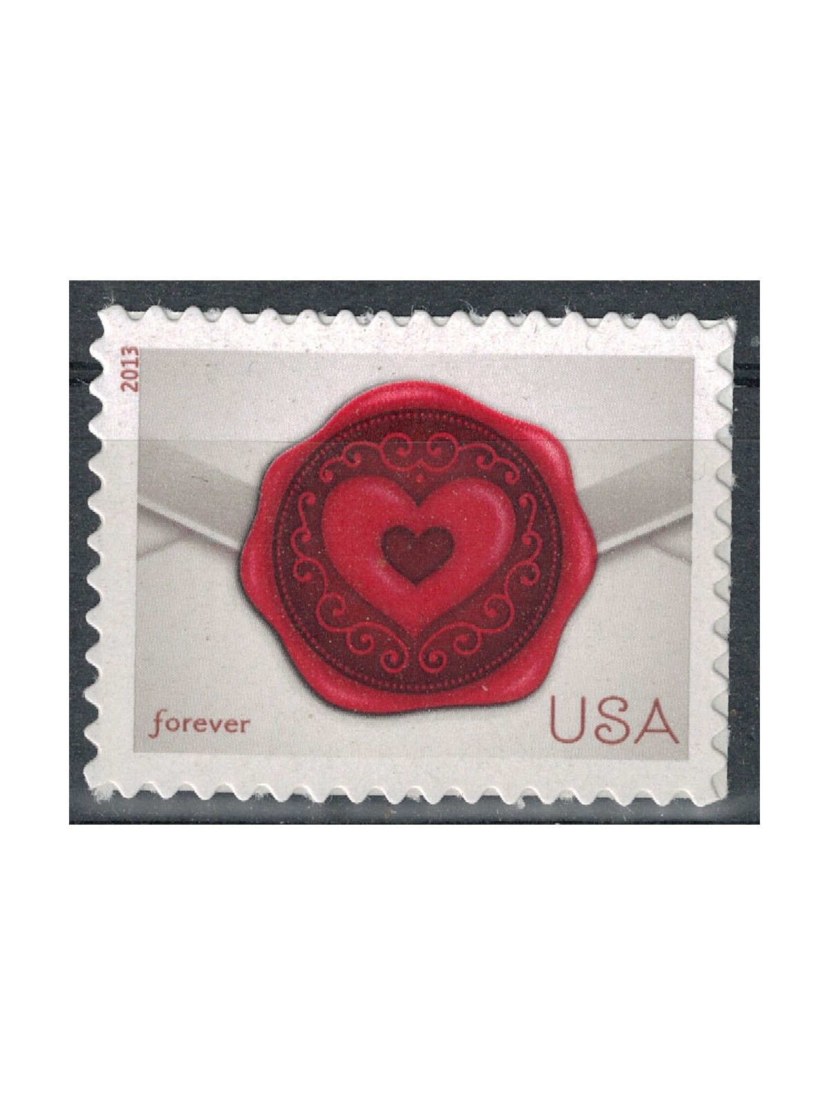 USA 2013 Sealing Wax Heart MNH**