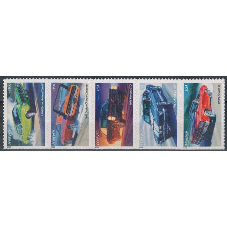 USA 2013 Cars 5v MNH**