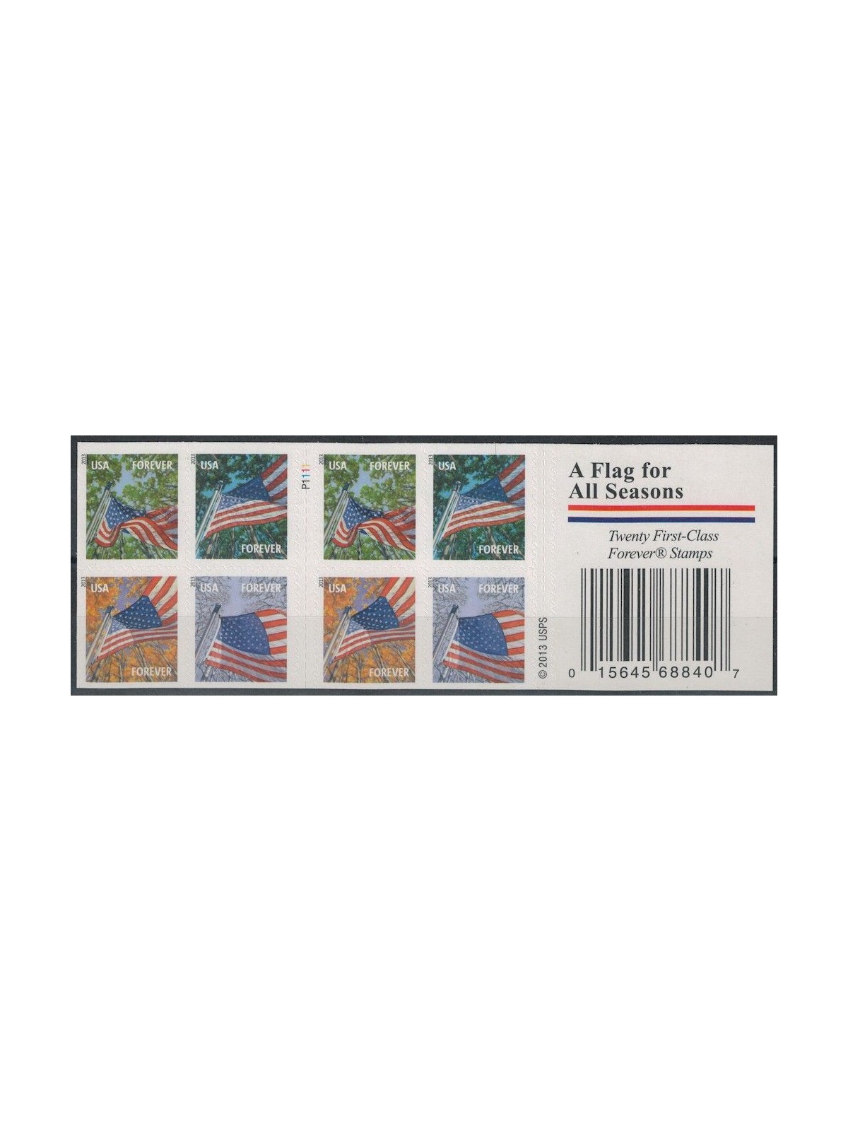 USA 2013 Flags and 4 Seasons (P1111) m/s MNH**