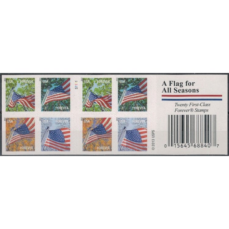 USA 2013 Bandiere e 4 stagioni (S1111) MF MNH**