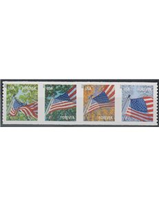 USA 2013 Flags and 4 seasons (dent. 11) 4v MNH**