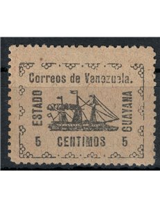 VENEZUELA 1903 Vapore Banrigh (Guayana) 5c MH*