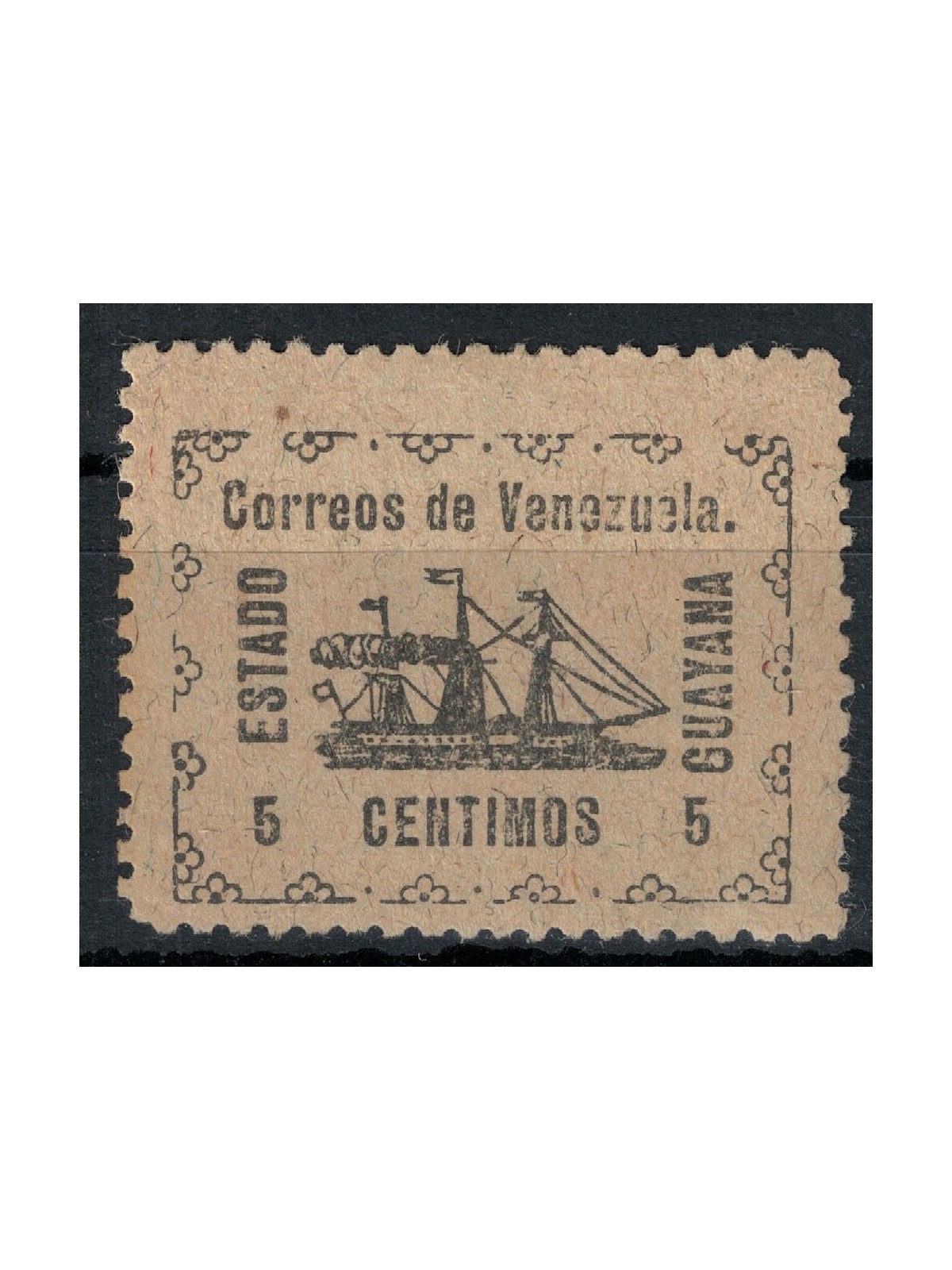 VENEZUELA 1903 Steam Banrigh (Guayana) 5c MH*