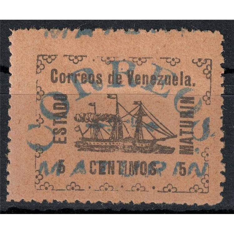 VENEZUELA 1903 Steam Banrigh (Correos Maturin) 5c MH*