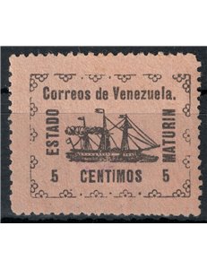VENEZUELA 1903 Steam Banrigh (Maturin) 5c MH*
