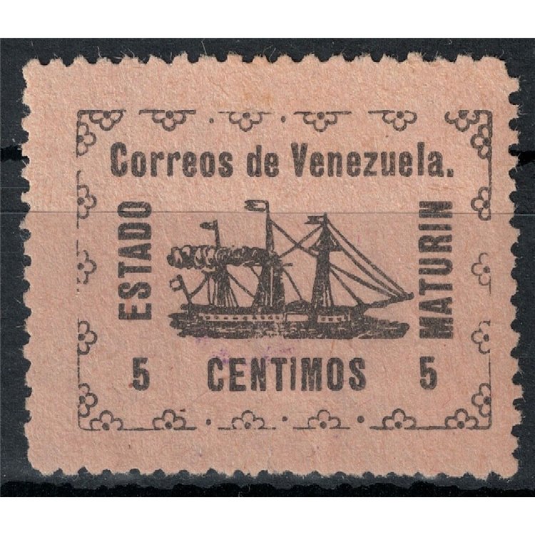 VENEZUELA 1903 Steam Banrigh (Maturin) 5c MH*