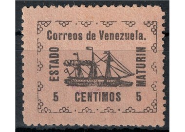 VENEZUELA 1903 Vapore Banrigh (Maturin) 5c MH*