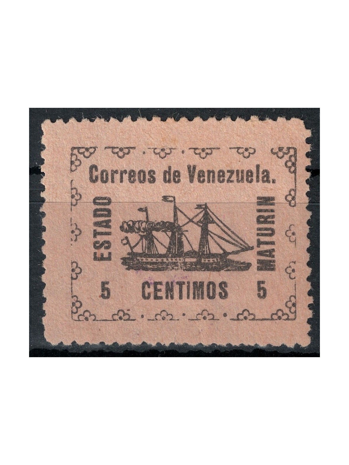VENEZUELA 1903 Vapore Banrigh (Maturin) 5c MH*