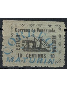 VENEZUELA 1903 Vapore Banrigh (Correos Maturin) 10c MH*