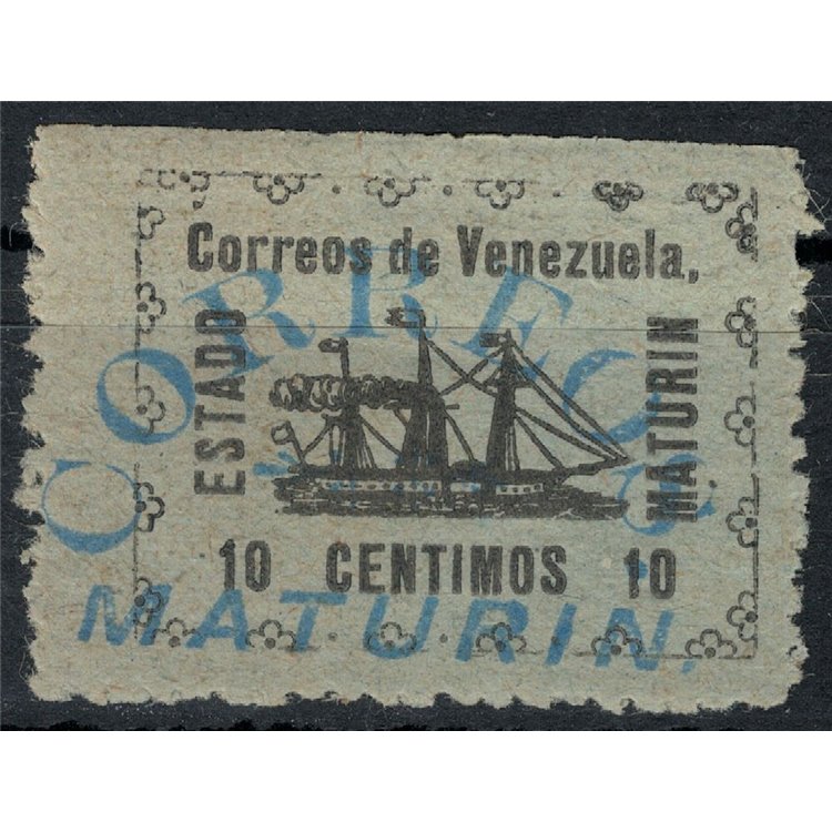 VENEZUELA 1903 Vapore Banrigh (Correos Maturin) 10c MH*