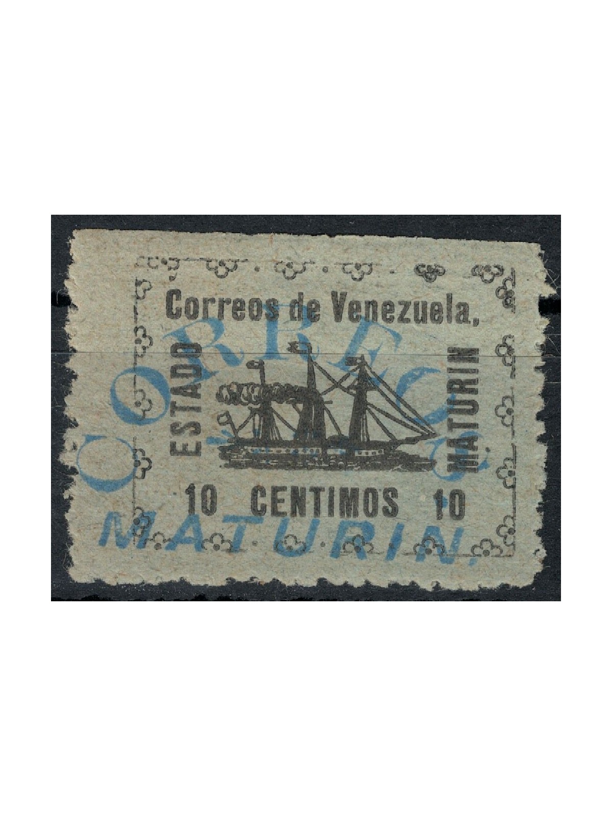 VENEZUELA 1903 Vapore Banrigh (Correos Maturin) 10c MH*