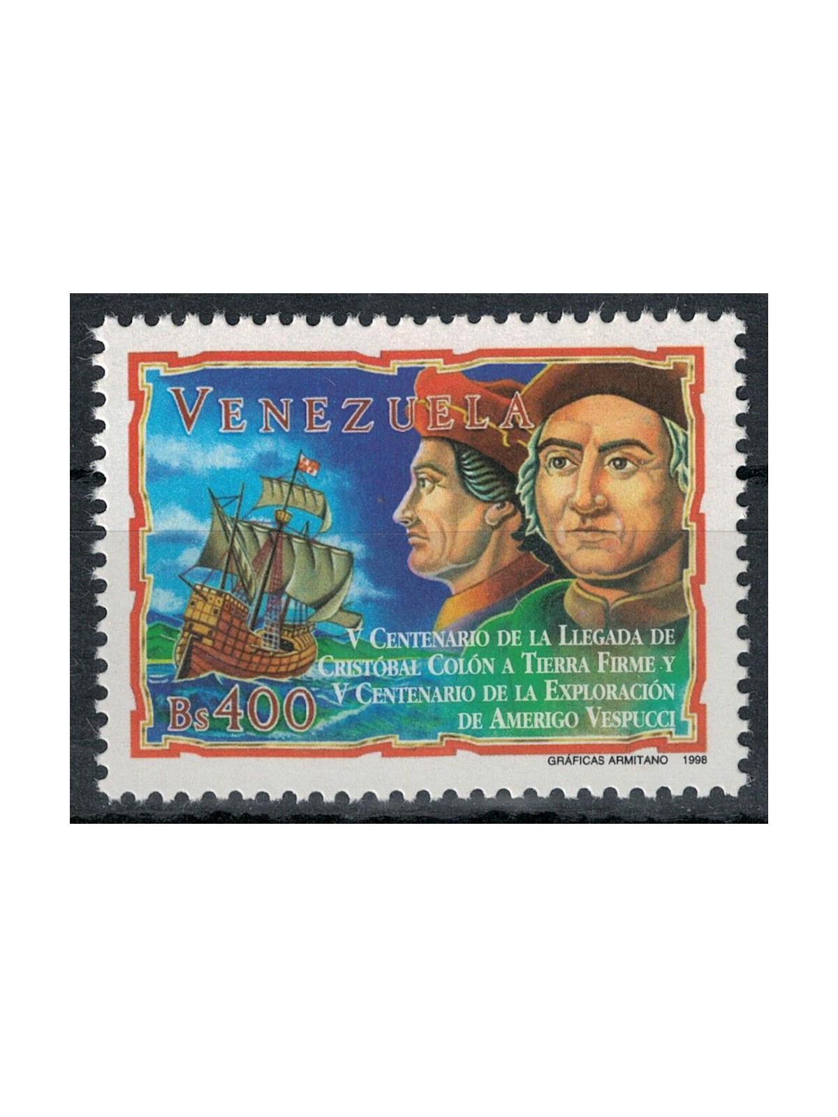 VENEZUELA 1998 Cristoforo Colombo MNH**